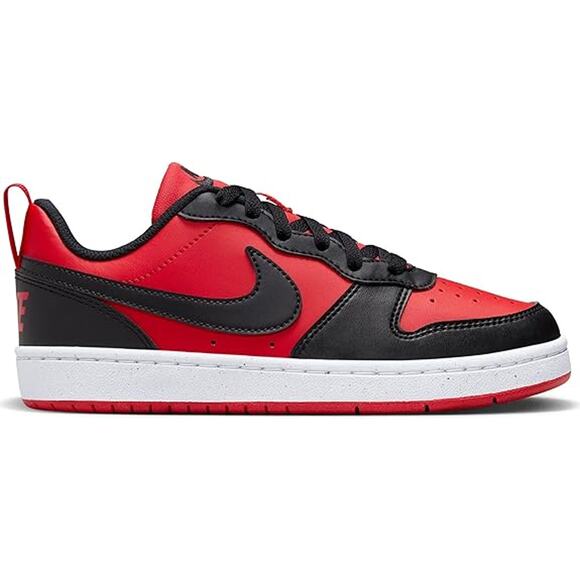 NWT Nike Unisex Court Borough Low Recraft Shoes,Red/Black/White,6.5 Big Kid - Picture 3 of 7